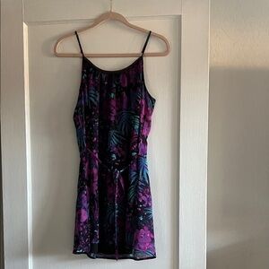 Guess Purple and Blue Floral Mini Dress